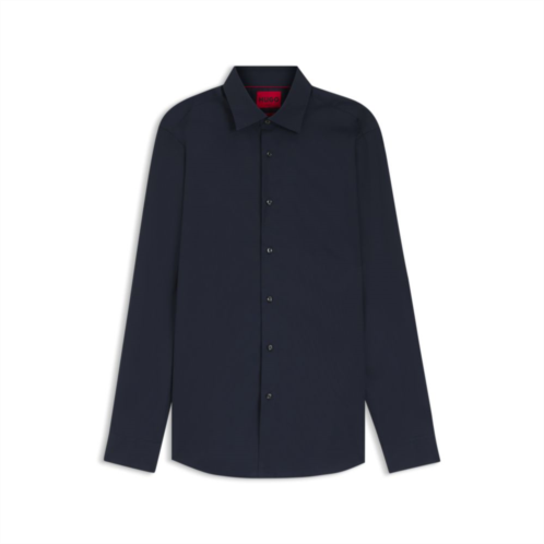 HUGO easy-iron modern-fit shirt in cotton poplin