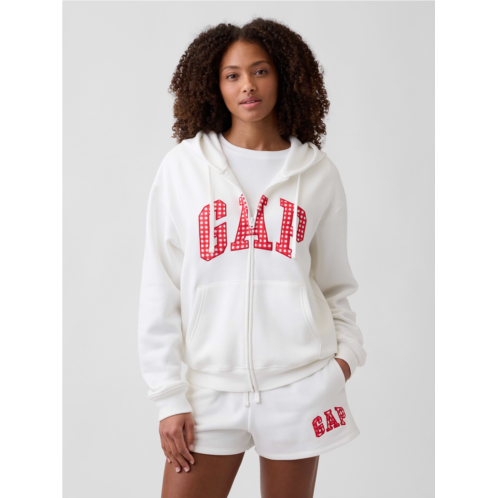Relaxed Gap Logo Zip Hoodie