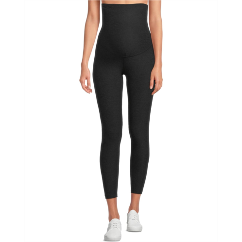 Womens Beyond Yoga Maternity Empire Waisted Spacedye Capri Leggings