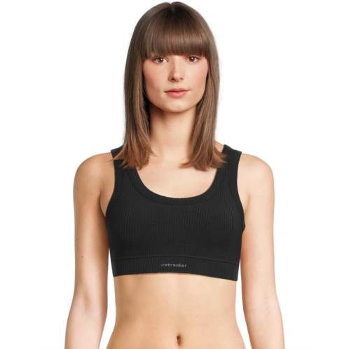 Womens Icebreaker Merino Blend Rib Lotus Bra