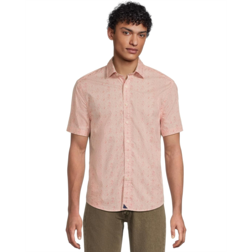 Mens UNTUCKit Stretch Cotton Short Sleeve Coldwell Shirt