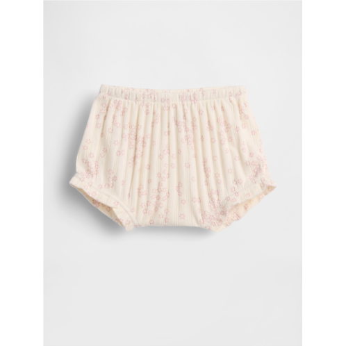 Gap Baby First Favorites Pointelle Rib Floral Bloomers