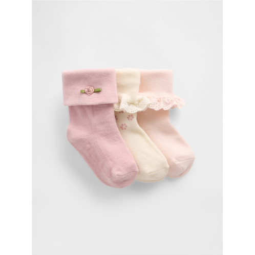 Gap Baby Foldover Socks (3-Pack)