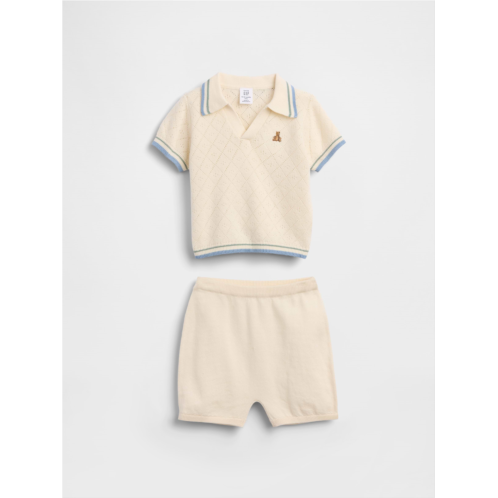 Gap Baby Sweater Polo Outfit Set