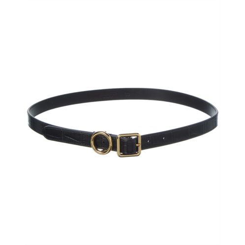 Jacquemus regalo thin croc-embossed leather belt