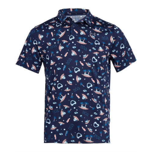 Under Armour Kids Matchplay Printed Golf Polo (Big Kid)