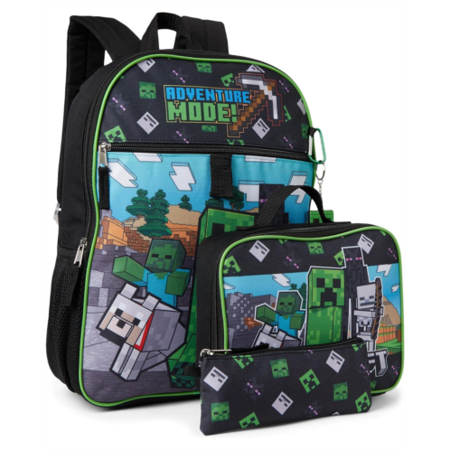 BIOWORLD Kids Minecraft Adventure Mode 5-piece Backpack Set (little Kid/Big Kid)