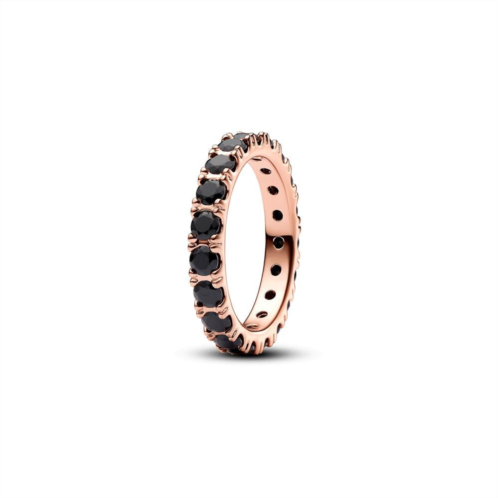 Pandora black sparkling row eternity ring