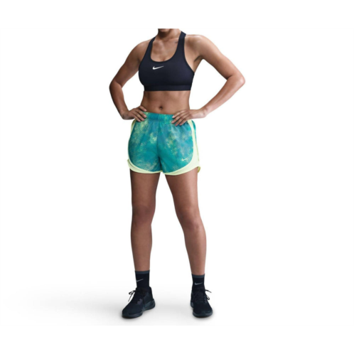 NIKE womens tempo lined dri fit 3in shorts in turquoise