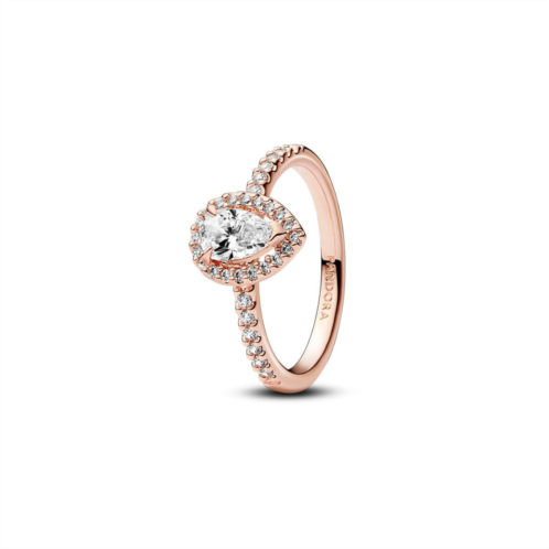 Pandora sparkling pear halo ring