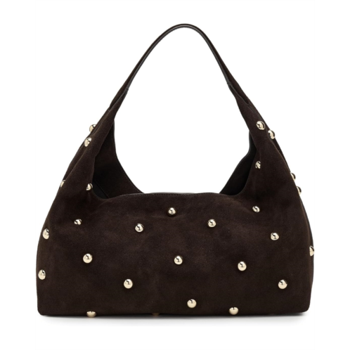 Madewell The Mylie Shoulder Bag in Studded Suede