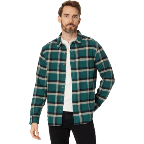 Madewell Heathered Easy Long-Sleeve Shirt in Plaid