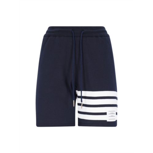 Thom Browne 4-bar sport shorts blue