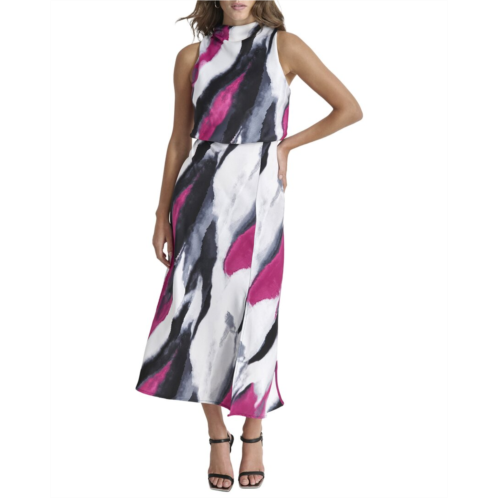 DKNY drapey midi dress
