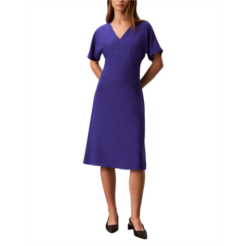 Calvin Klein crepe midi dress