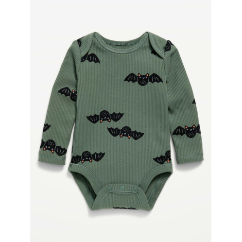 OldNavy Printed Unisex Long-Sleeve Ribbed Bodysuit for Baby