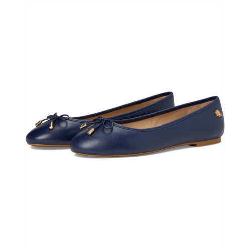 POLO Ralph Lauren Womens Lauren Ralph Lauren Jayna Nappa Leather Flat