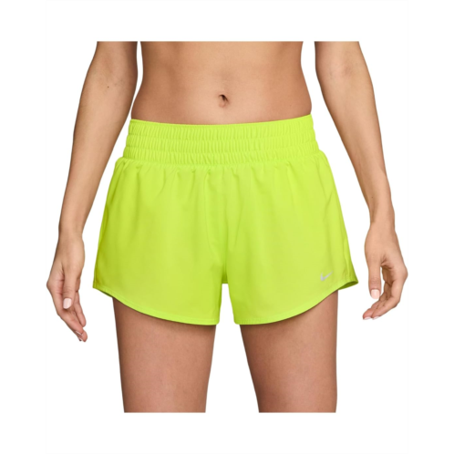 Womens Nike One Dri-FIT Mid-Rise 3 Brief-lined Shorts