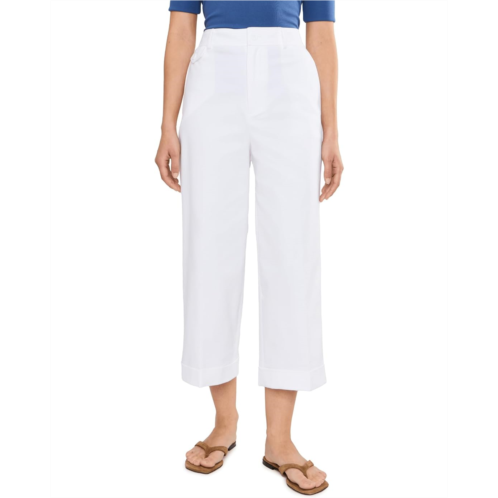 POLO Ralph Lauren Womens Lauren Ralph Lauren Petite Double-Faced Stretch Cotton Cropped Pants