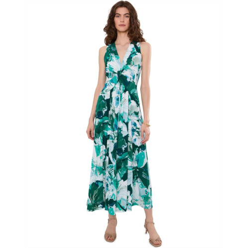 Womens Calvin Klein Sleeveless Matte Jersey Floral Maxi