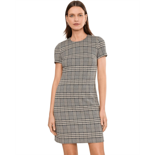 Womens Calvin Klein Short Sleeve Plaid Sheath