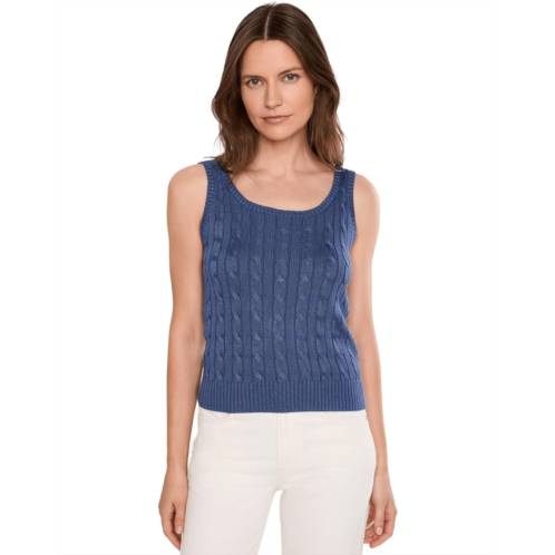 POLO Ralph Lauren Womens Lauren Ralph Lauren Cable Cotton-Blend Sleeveless Sweater