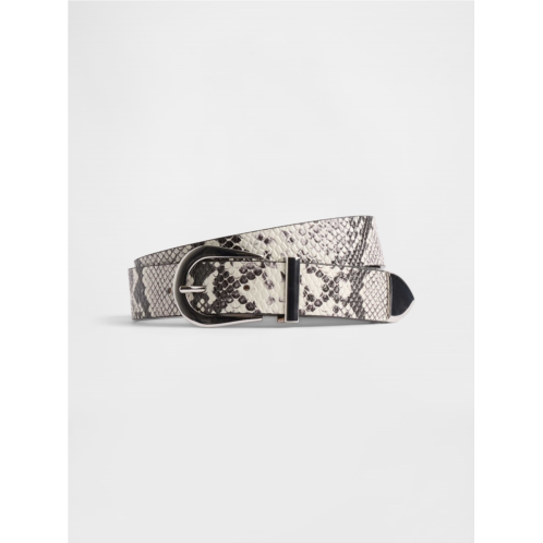 Gap Leather Snake Print Belt