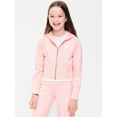 OldNavy Fitted Cropped 2-Way-Zip Hoodie for Girls