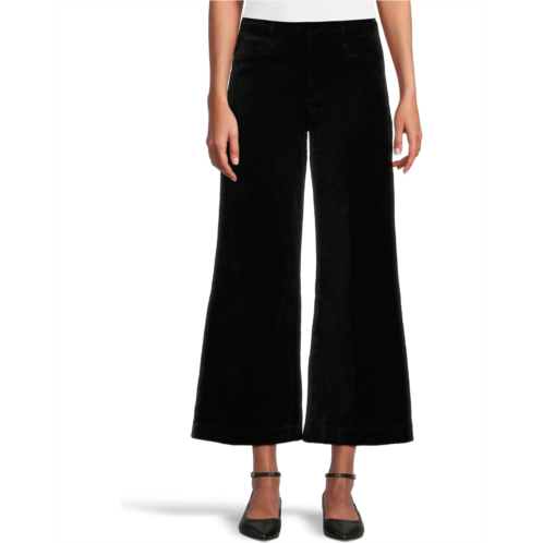 Womens Paige Clean Front Anessa Trouser In Black Overdye