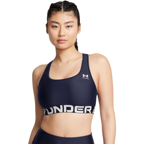 Womens Under Armour HeatGear Armour Mid Impact Branded Bra