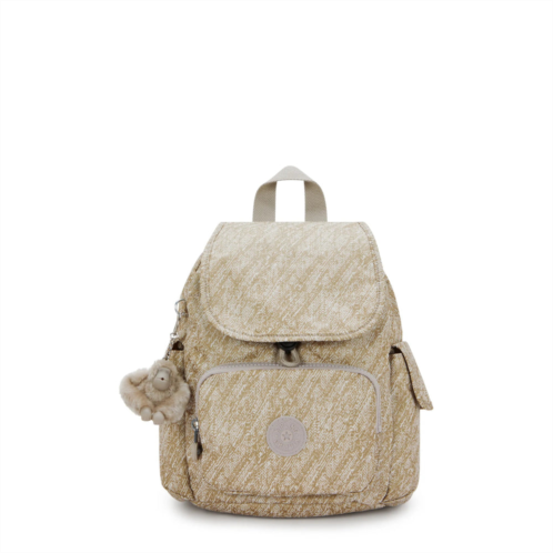 Kipling city pack mini metallic backpack