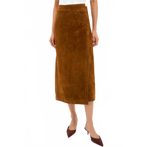 HUNTER BELL winona midi skirt in nutmeg
