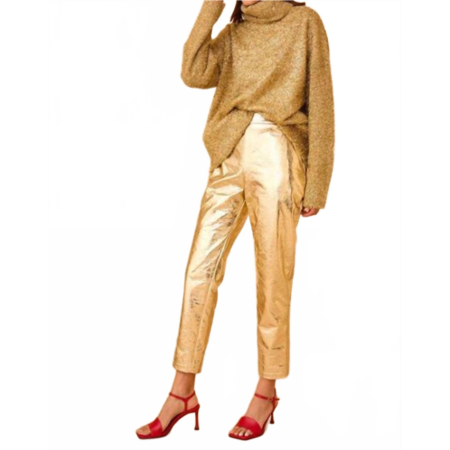 HUNTER BELL haskell pant in cracked gold