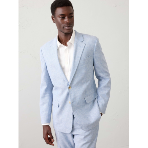 bananarepublic Linen-Blend Herringbone Suit Jacket