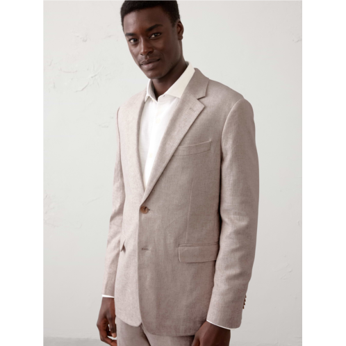 bananarepublic Linen-Blend Herringbone Suit Jacket