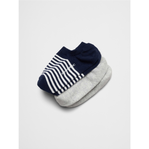 bananarepublic Womens Striped No-Show Socks (2 Pack)