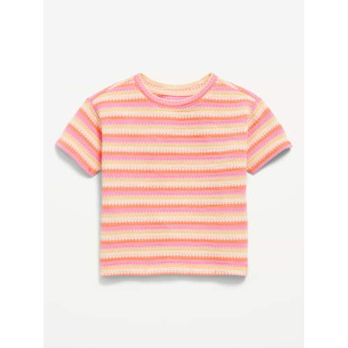 OldNavy Short-Sleeve Striped Knit Top for Toddler Girls