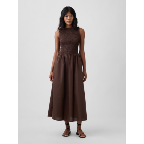 Gap Smocked Boatneck Maxi Dress