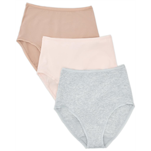 Natori Bliss Bare Cotton High Waist Brief 3-Pack