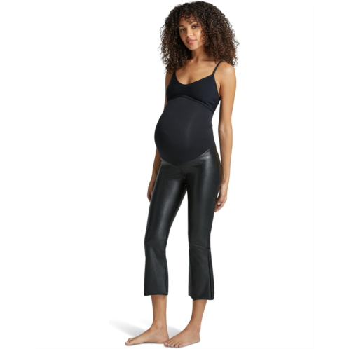 Commando Faux Leather Mat Crop Flare