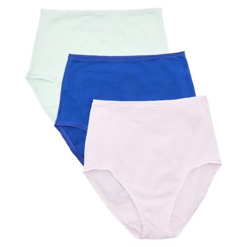 Womens Natori Bliss Bare Cotton High Waist Brief 3-Pack