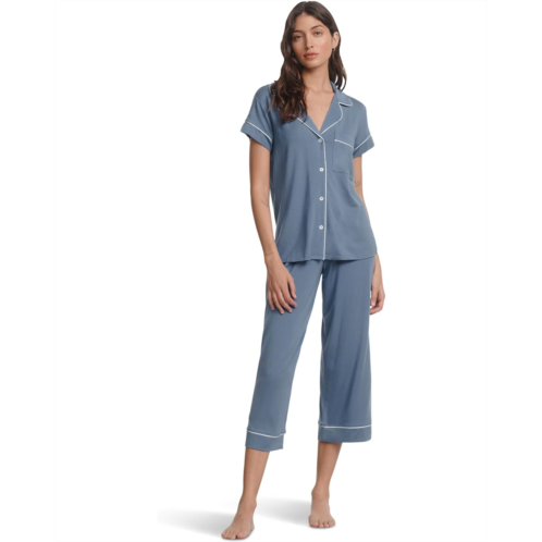 Womens Eberjey Gisele S/Slv Crop Pj Set