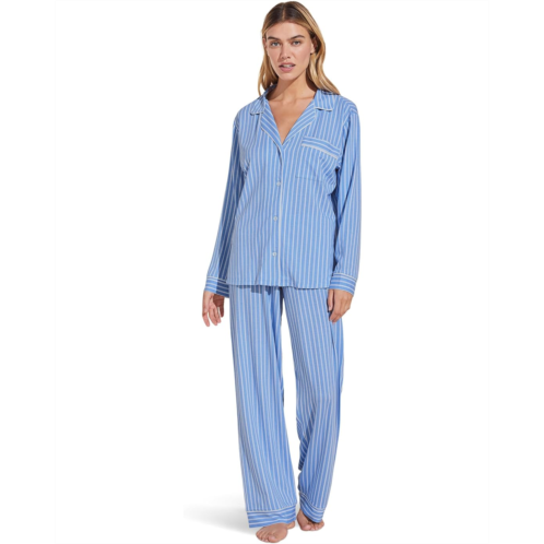 Womens Eberjey Gisele Printed TENCEL Modal Long PJ Set
