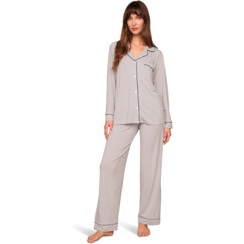 Womens Eberjey Gisele Printed Long Pj Set