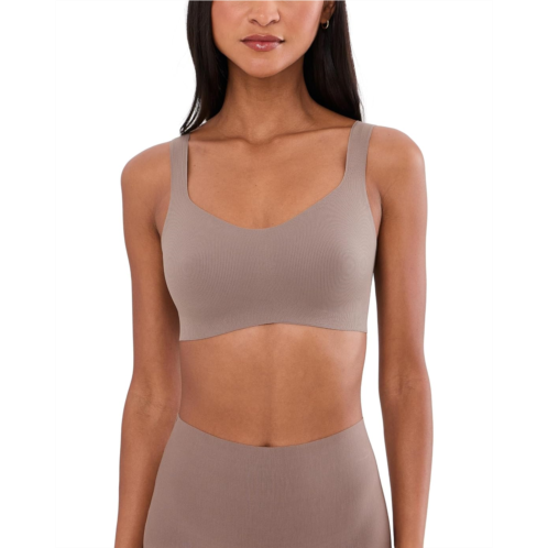 Womens Commando Cotton Refined Rib Bonded Bralette