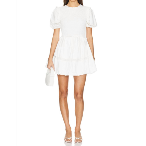 For Love & Lemons sandy mini dress in white