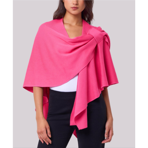 Angel Apparel womens pull thru shawl in petal