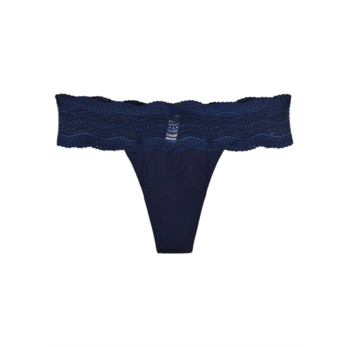 Cosabella womens dolce thong panty in navy blue