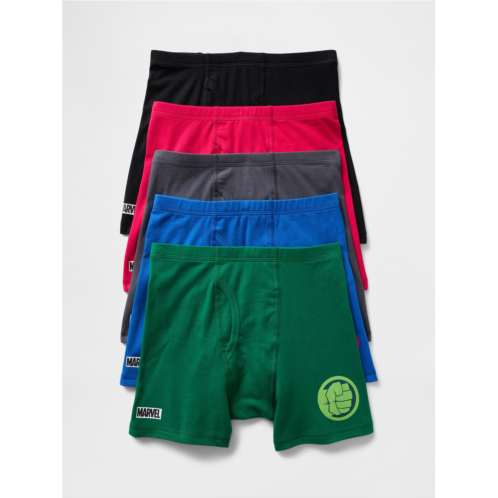 Gap Kids Organic Stretch Cotton Marvel Boxer Briefs (5-Pack)