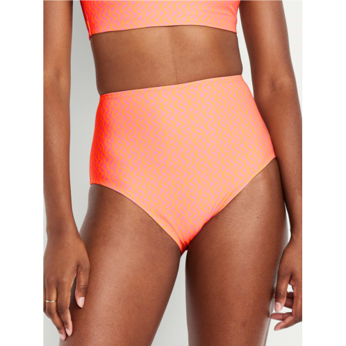 OldNavy Matte High-Waisted Bikini Swim Bottoms